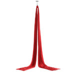 Επαγγελματικό Σετ Aerial Silks σε Κόκκινο: Ύφασμα, Βάση, Καραμπίνερ και Figure 8