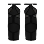 Κλασικές Επιγονατίδες με Δίχτυ - Μαύρες - Image 5